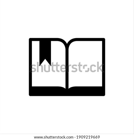 Book dictionary icon vector graphic illustration