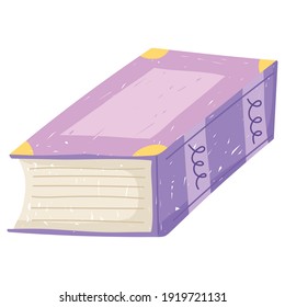 book dictionary learn and read vector illustration white background