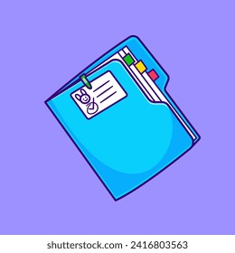 Book Document Floating Cartoon Vector Icon Illustration.
Education Object Icon Concept Isolated Premium Vector. Flat 
Cartoon Style