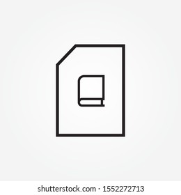 book document icon design vector illustration