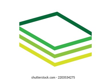 Book or Documents in Abstract Icon style. Editable Clip Art.