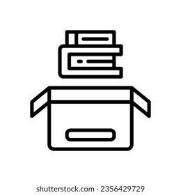 book donation icon for your website, mobile, presentation, and logo design.