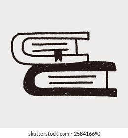 book doodle drawing