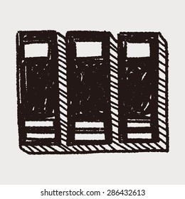 book doodle drawing