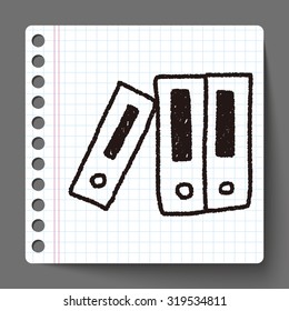 book doodle drawing