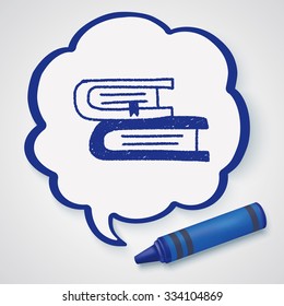 book doodle drawing