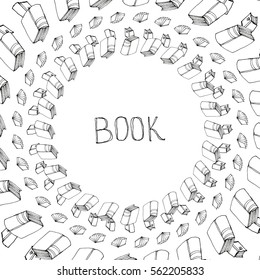 Book doodle frame