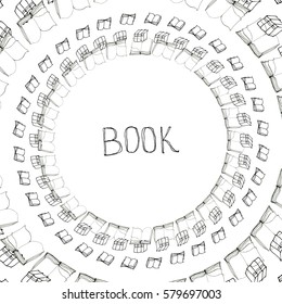 Book doodle frame