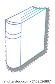 Buch Doodle mit Halbtonschatten