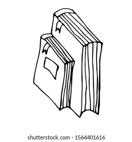 Book Doodle Icon Vector Design