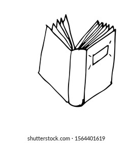 Book Doodle Icon Vector Design