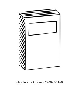 book doodle on white background