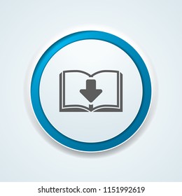 Book Download button illustration