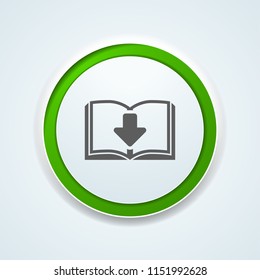 Book Download button illustration