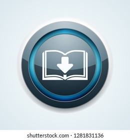 Book Download button illustration