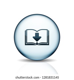 Book Download button illustration