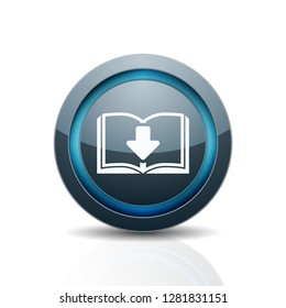 Book Download button illustration