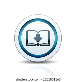 Book Download button illustration
