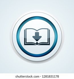 Book Download button illustration