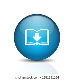 Book Download button illustration
