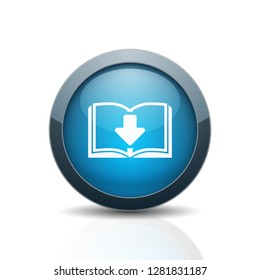 Book Download button illustration