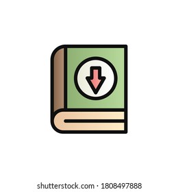 Icono de vector de gradiente de color de descarga