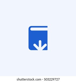 book download icon, isolated, white background