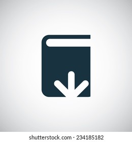 book download icon on white background 