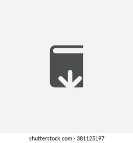 Book Download Icon Vector