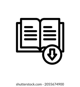 book download Line icon for business website,apps, and many more