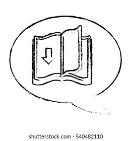 book download related hand drawn icons image vector illustration 
