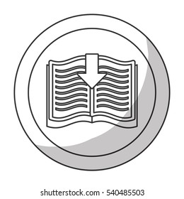 book download related icons image vector illustration design 