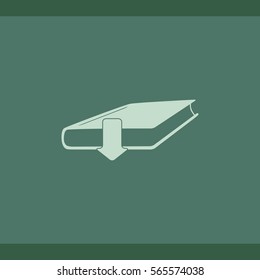 Book download sign, web design element