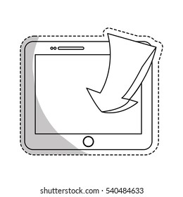 book download sticker related icons image vector illustration design 