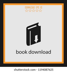 book download vector icon