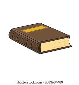 Book drawing style isolated vector.  Drawn object for your work.