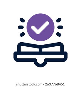 book duotone icon. Sleek and modern vector icon for websites, mobile apps, marketing materials, and corporate design. Fully scalable and ready to use.