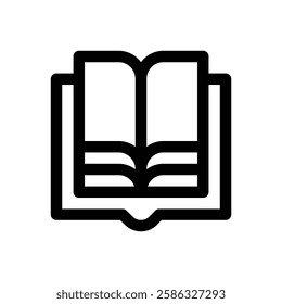 Book. Editable stroke vector icon.