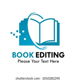 Ilustración del logotipo de edición de libros