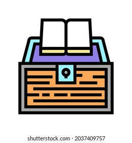 book educate knowledge color icon vector. book educate knowledge sign. isolated symbol illustration