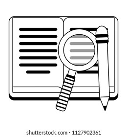 Book and education in black and white