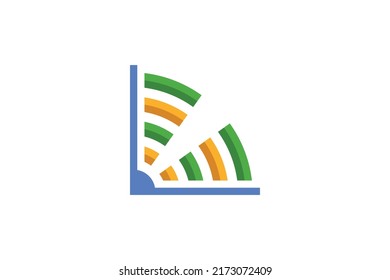 Book Education Colored Logo Vector