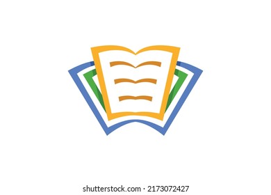 Book Education Colored Logo Vector