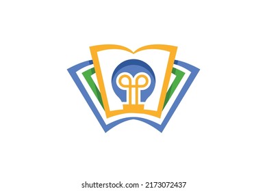 Book Education Colored Logo Vector