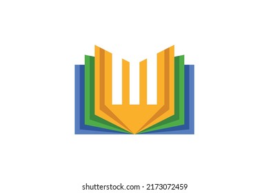 Book Education Colored Logo Vector