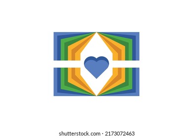 Book Education Colored Logo Vector