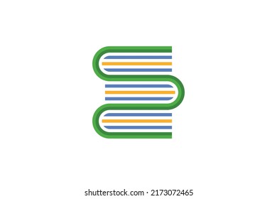 Book Education Colored Logo Vector