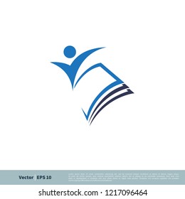 book education element logo template