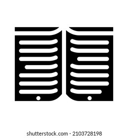 book education glyph icon vector. book education sign. isolated contour symbol black illustration