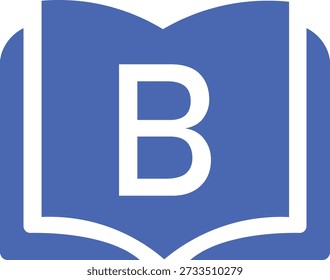 Icono de Educación de libro Vector plano